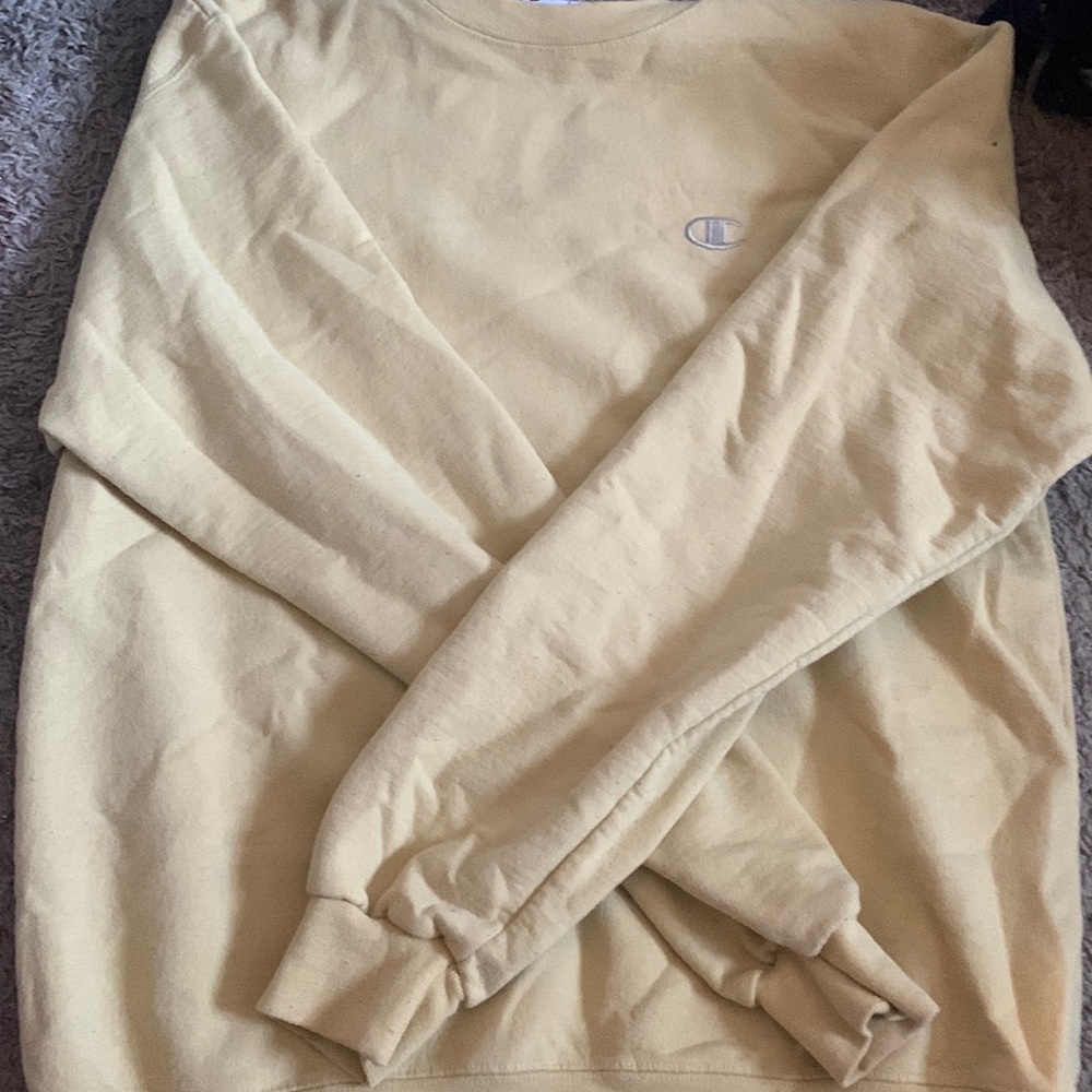 Yellow champion sweatshirt